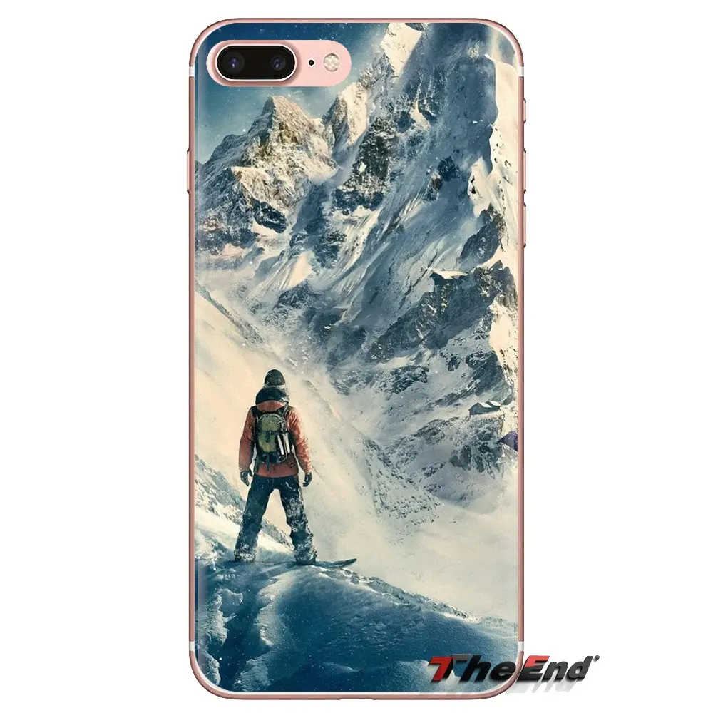 TPU Transparent Shell Case Snow Or Die Ski Snowboard Sport For iPod Touch Apple iPhone 4 4S 5 5S SE 5C 6 6S 7 8 X XR XS Plus MAX |