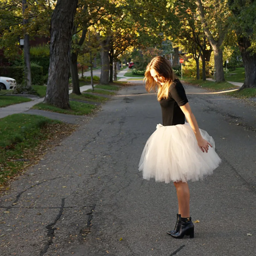 Women Tutu Skirt Casual 2018 Ivory Bachelorette Adult Wedding Pure And Sweet Party Girl layered Clothes One Size 50cm | Мать и ребенок