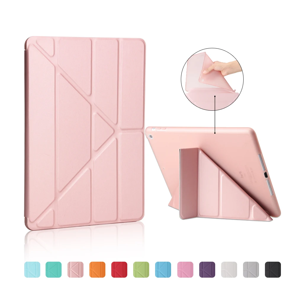 Чехол для ipad Air 1 2013 Release Cover A1474 A1475 A1476, ZAIWJ Smart Sleep Wake Up из искусственной кожи TPU мягкая задняя крышка