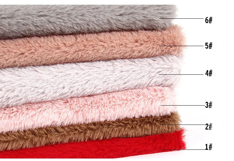 3 light pink Пушистый и мягкий искусственный мех 1 метр искусственный мех кролика модное пальто, подушка, одеяло, игрушка DIY швейный материал - Цвет: 3 light pink