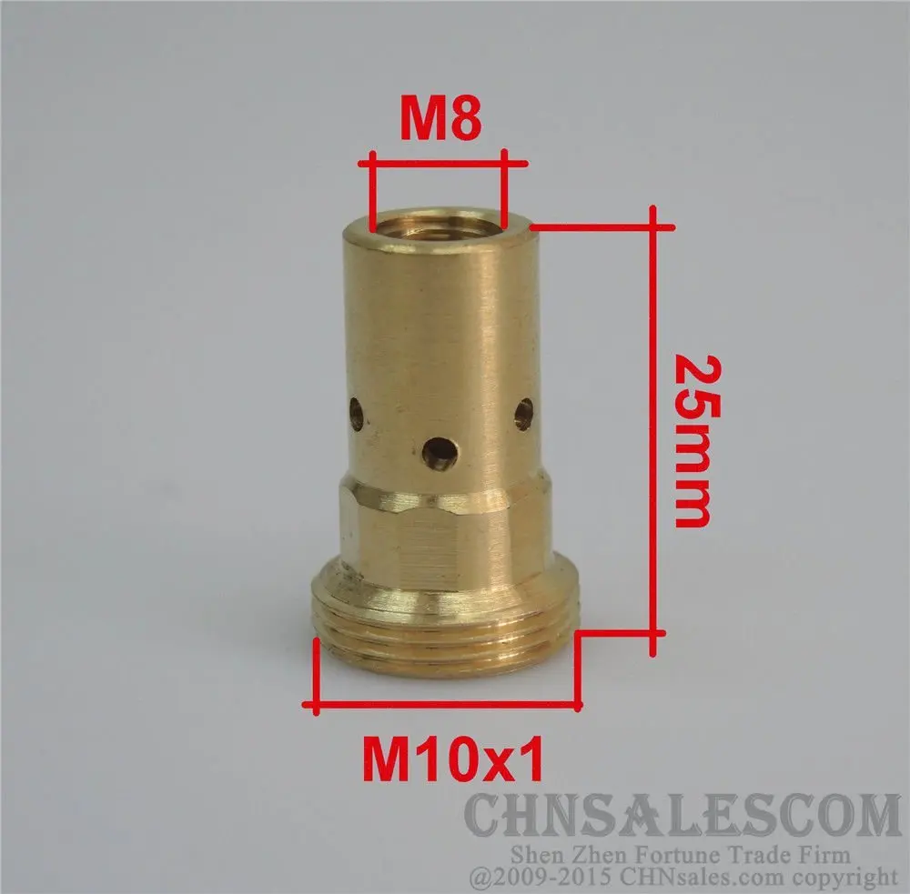 CHNsalescom 5 шт. MB 401D 501D типа для сварки MIG/MAG сварочный аппарат с водяным охлаждением свяжитесь пистолетом Tip Holder 142