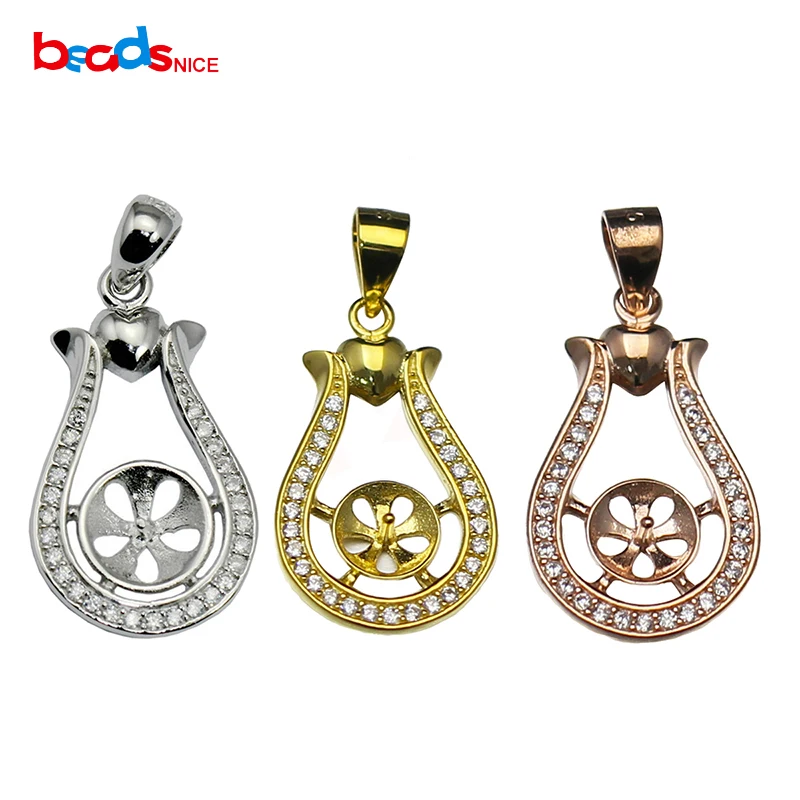 

Beadsnice 925 Sterling Silver Pendant Setting DIY Necklace Necklace Jewelry ID30916