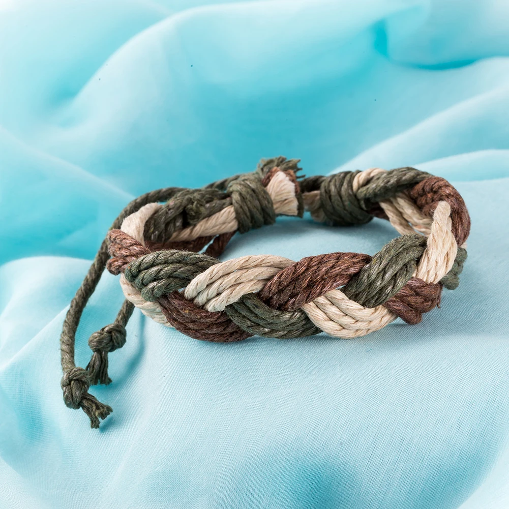 Men Women bracelets &amp bangles Wool braided adjustable Gothic Punk Rock bijoux homme 11.8 Inch | Украшения и аксессуары