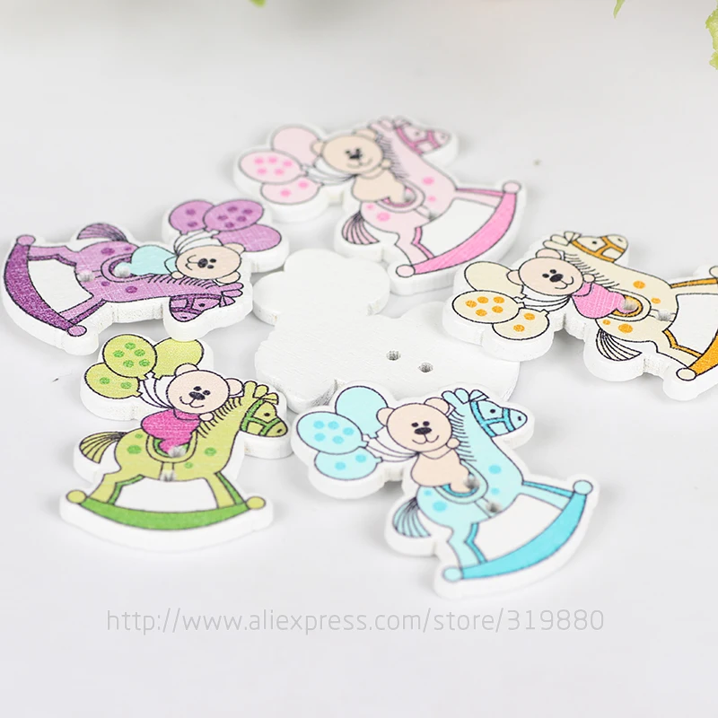 Деревянные пуговицы TIANXINYUE для скрапбукинга 25 мм|wooden buttons scrapbooking|horse wood buttonswooden |