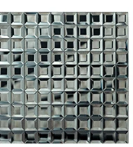 Gray 5 скошенные края супер белый алмаз зеркало мозаика плитка, DIY ванная комната выставочный зал отображения кабинет талии 3D обои - Цвет: Gray