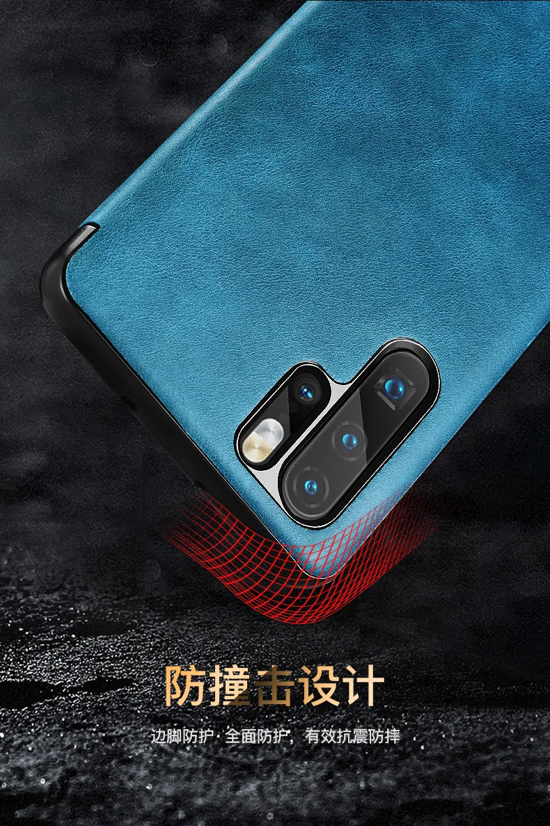 Xoomz Модный чехол из натуральной кожи с откидной крышкой для huawei P30 с розничной посылка с первым слоем из воловьей кожи, крышка для huawei P30 Pro