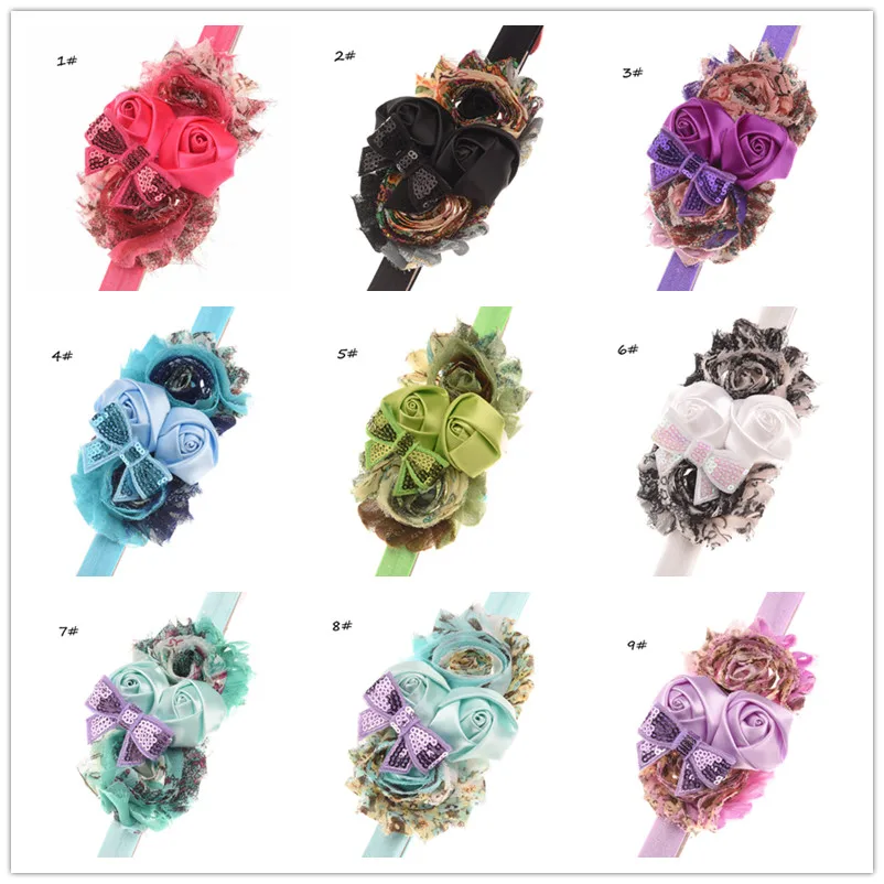 Pick Colors Quantity 1 шт. красивый ободок с цветочной формой аксессуары DIY цветочные полосы в винтажном стиле для фотосъемки праздничный ободок - Цвет: Pick Colors Quantity