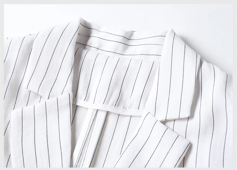 Высококачественный модный брендовый женский костюм в полоску + шорты комплект 2018