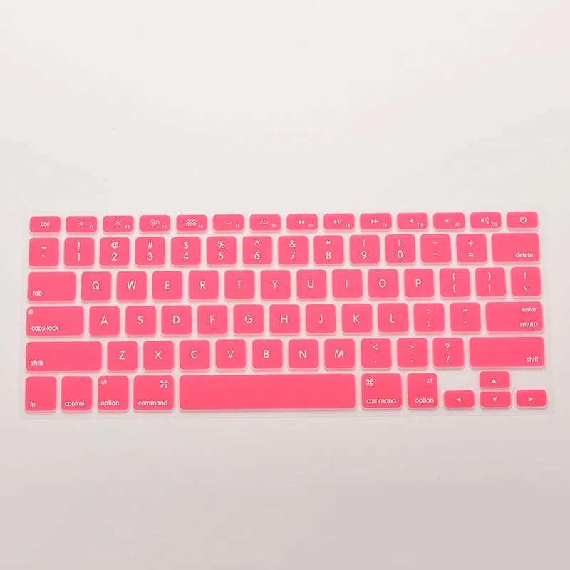 Style 4(Pink) Новинка, 1 шт., Радужный силиконовый чехол для клавиатуры, защитный чехол Для iMac Macbook Pro 1" 15", защитный чехол - Цвет: Style 4(Pink)