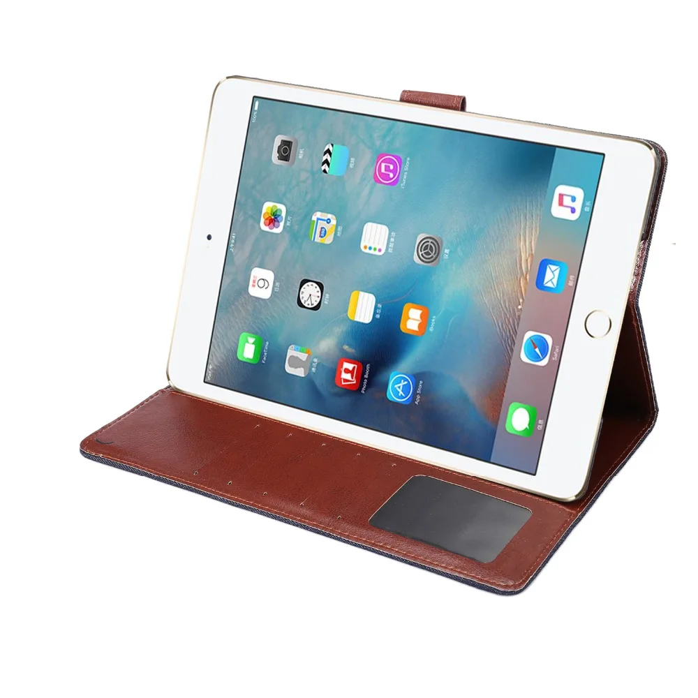 Сайте Dibase бренд для iPad Air 2 Чехол деним + PC кошелек чехол застежка слот карты Стенд