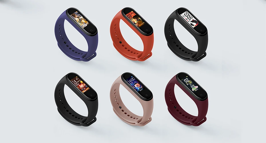 Смарт-браслет Xiaomi Mi Band 4 браслет с пульсометром фитнес-браслет цветным экраном