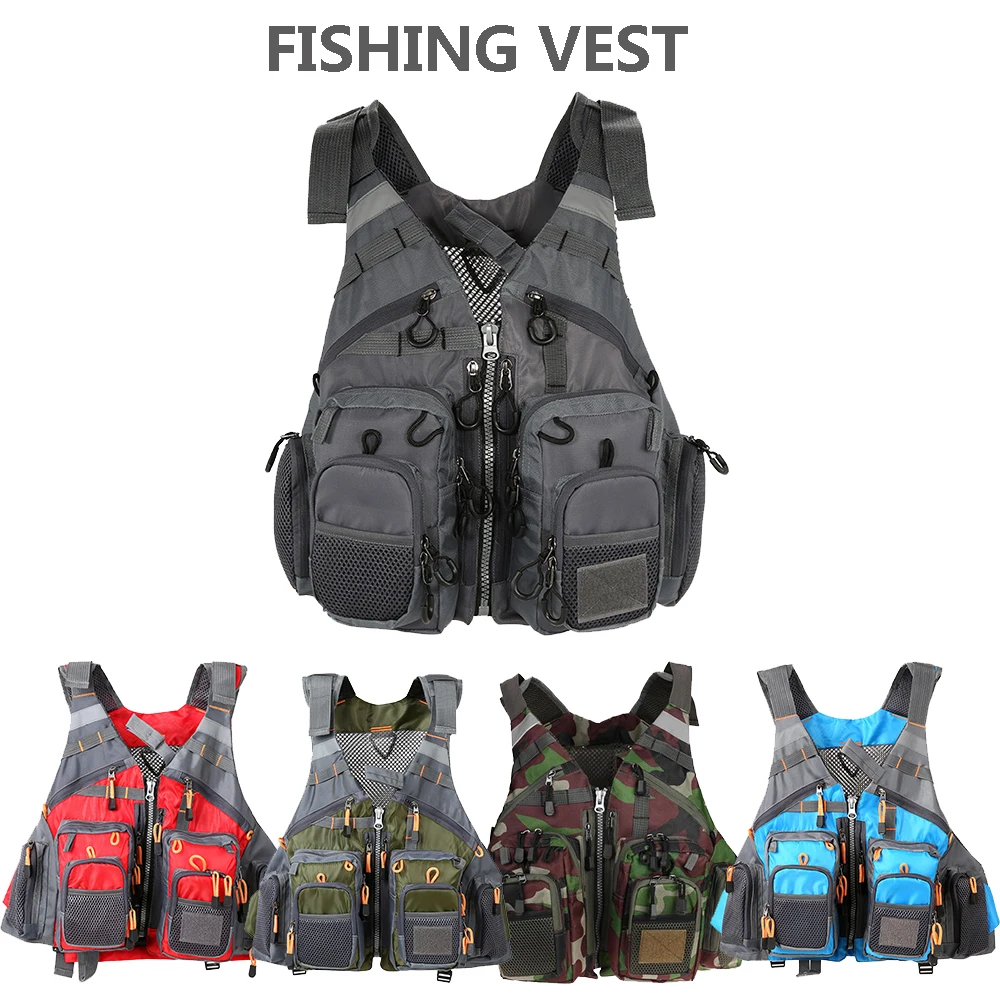 outdoor sport fishing vest men vest respiratory utility fish vest no foam Buy foam can be used as a life jacket