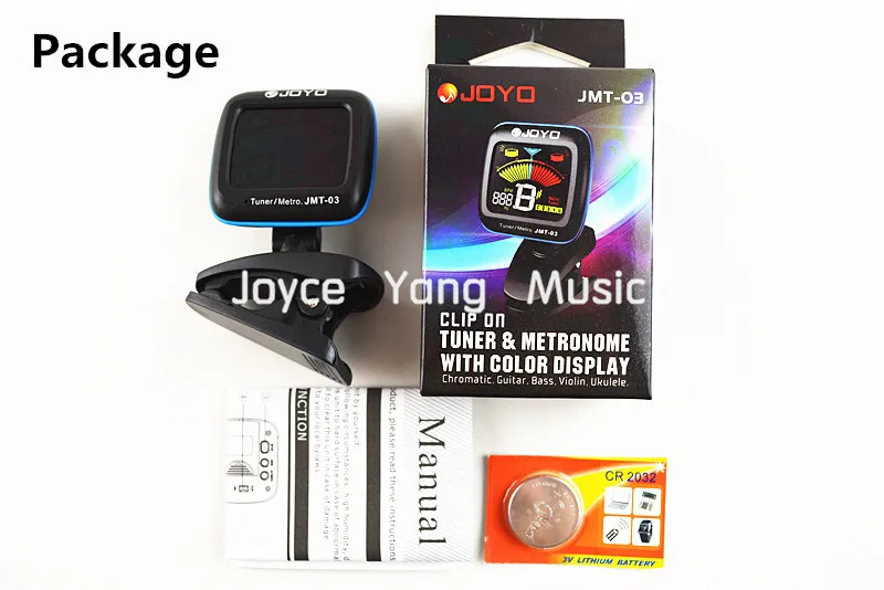 JOYO JMT 03 цветной ЖК дисплей зажим для гитары тюнер Metro Bass/скрипка/Укулеле