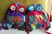 30pcs guaranteed 100fashion 2015new handmade owl baghandmade craft owl bagkids backpack satchel