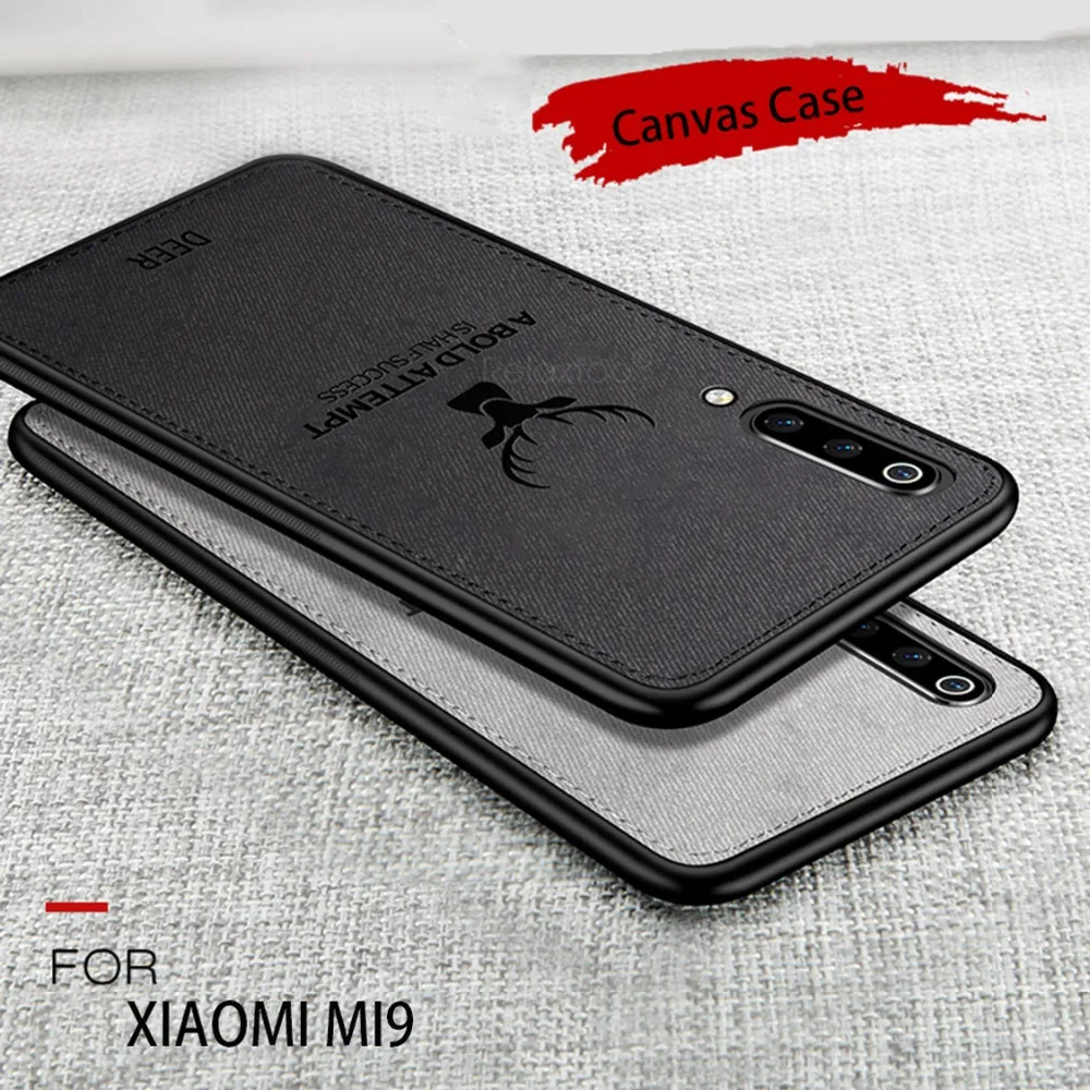 Тканевый чехол для Xiaomi Mi9 Mi 9 мягкая силиконовая рамка защитная задняя крышка на