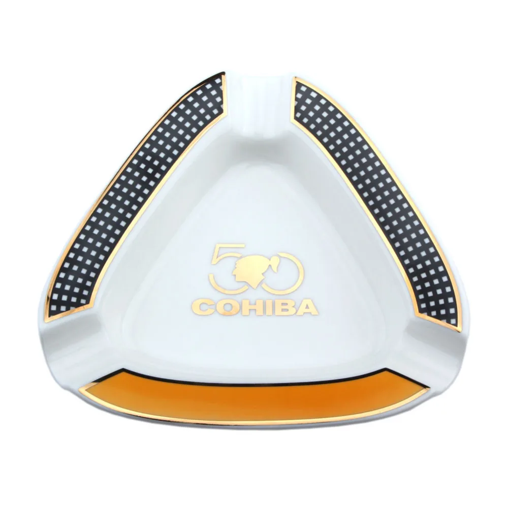 Фото Новое поступление COHIBA керамическая пепельница для сигар держатель 3 сигары с Новое поступление COHIBA керамическая пепельница для сигар держатель 3 сигары с