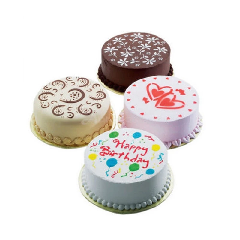 4 шт./компл. пластиковый трафарет для торта форма распыления шоколада сделай сам