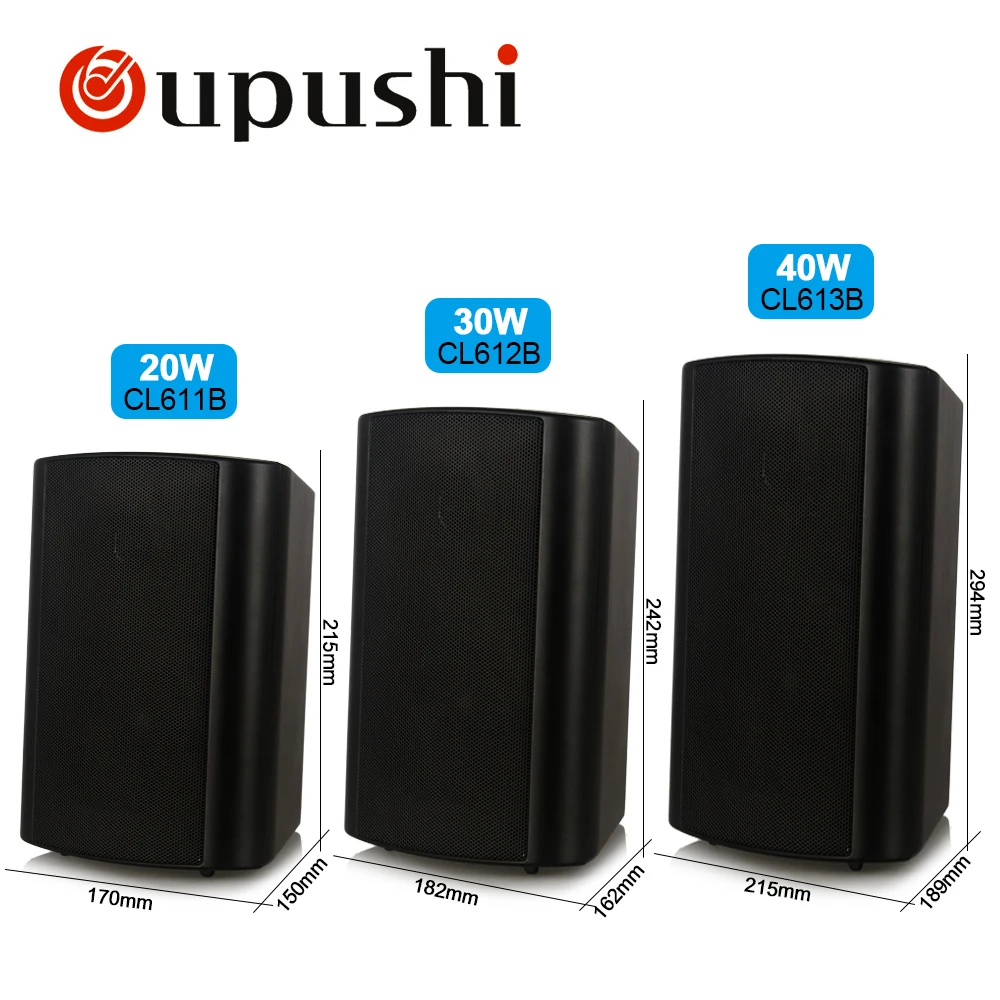 Oupushi 2-полосная полный диапазон настенный Динамик 100V домашний аудио открытый Портативный потолочный Динамик мини сабвуфер громкий Динамик