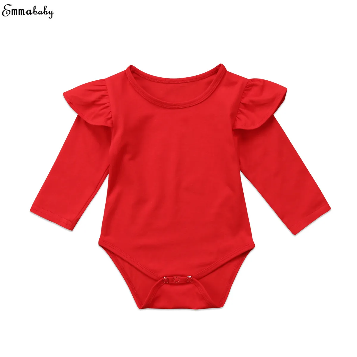 Emmababy боди новорожденных Одежда для детей; малышей; девочек боди с длинными рукавами Детские комбинезоны комплект одежды на Рождество