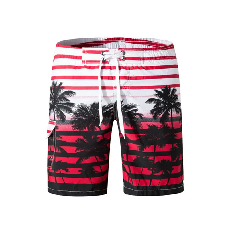 2019 размера плюс с изображением пальмового дерева Плавание одежда Для мужчин