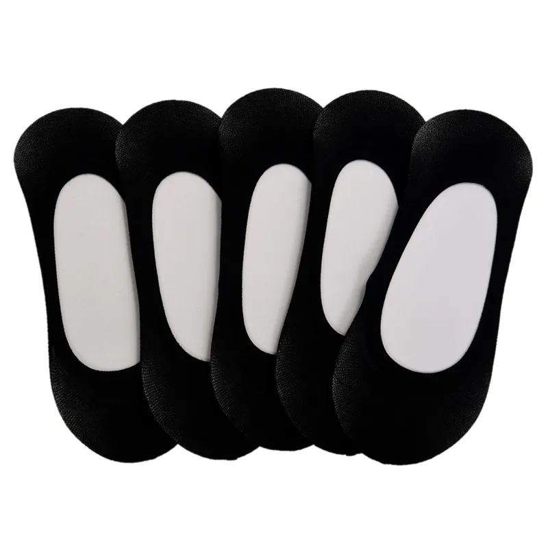 5 пар невидимых коротких женских эластичных туфель лодочек на каблуке|Носки| |
