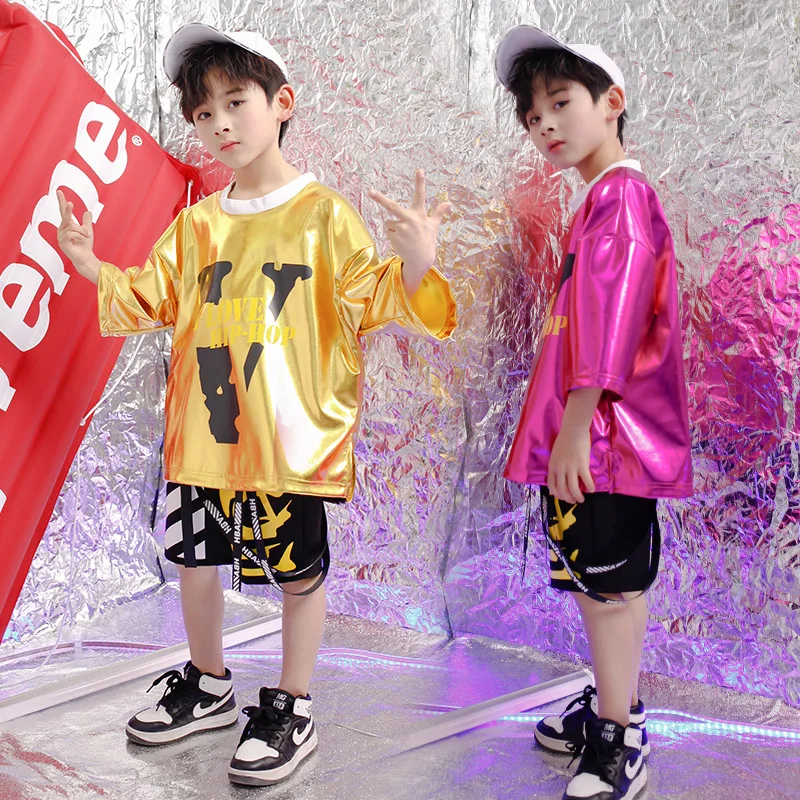 Детские карнавальные свободные костюмы в стиле хип хоп для девочек и мальчиков
