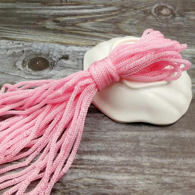 Pink 100 футов(30 м) диа. 3 мм браслет из Паракорда, шнур для кемпинга, веревка для одежды, шнур для выживания, парашют - Цвет: Pink