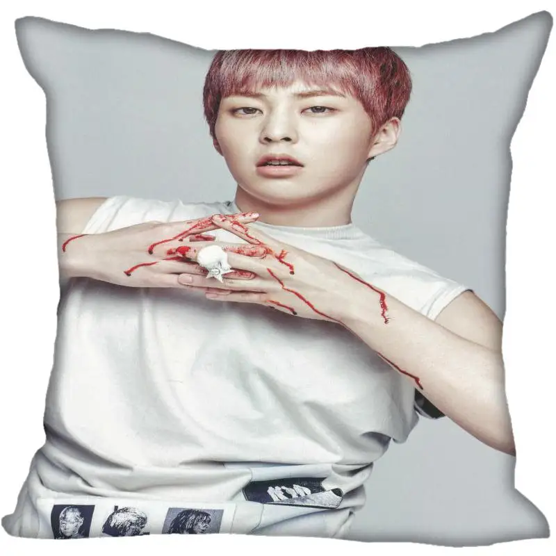 Пользовательские Kpop EXO XIUMIN печатные квадратные шелковые наволочки 40x40 см, 35x35 см одна сторона атласная наволочка индивидуальный логотип - Цвет: 15
