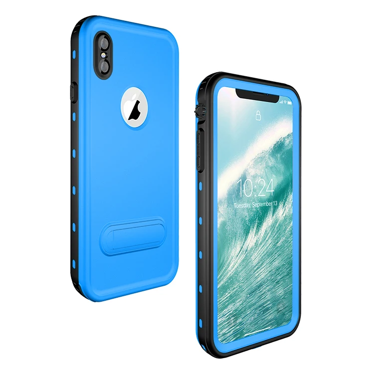 For IPhone XS Max/ iPhone XS/ XR IP68 RedPepper Waterproof Case Diving Underwater PC + TPU Armor Cover With Phone Stand | Мобильные
