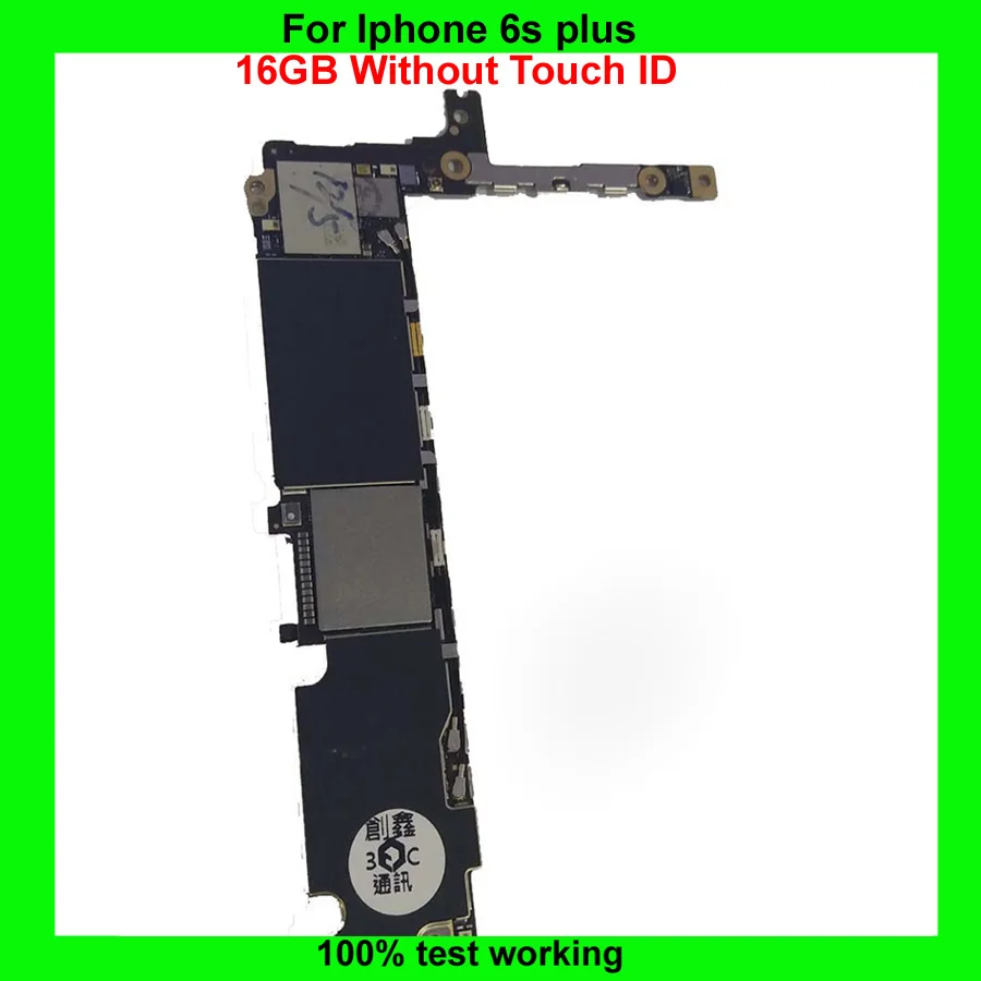 100% Original Good Working 16GB Mainboard with chips Unlocked Logic Board For Iphone 6s plus Motherboard Without Fingerprint | Мобильные