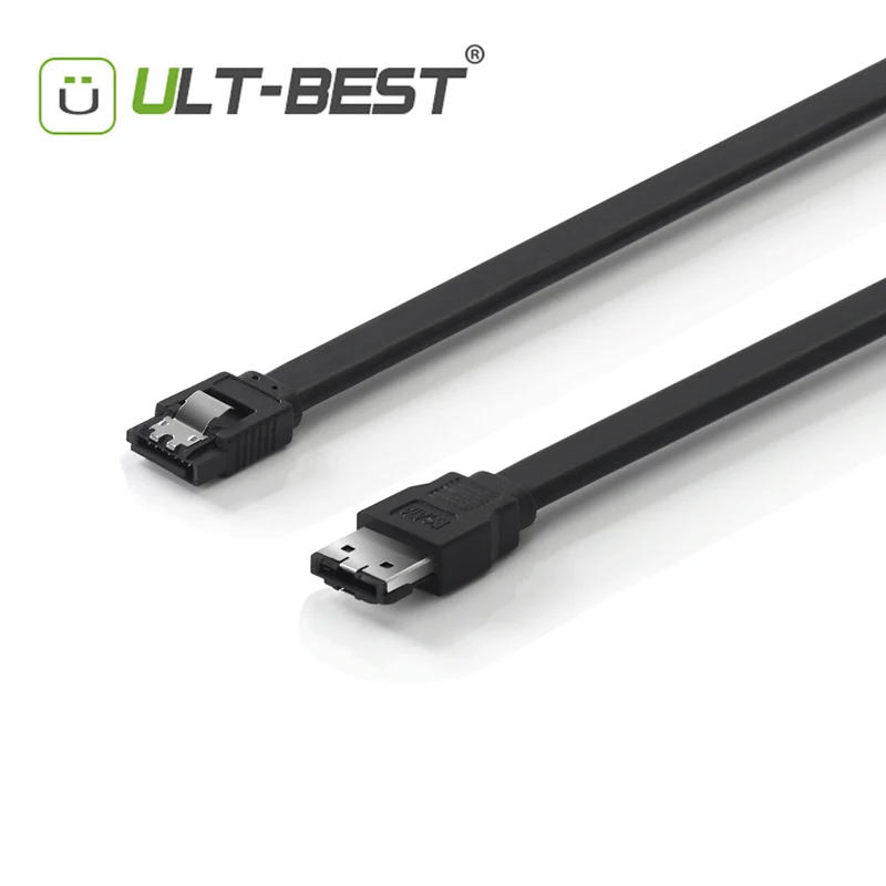 

ULT-Best SATA to eSATA Cable 6Gbps Shielded Extender Extension HDD SSD Data Cable Black 50CM 1M/3.3FT40INCH