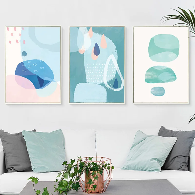 HAOCHU Современный японский аниме абстрактный мультфильм геометрический рисунок