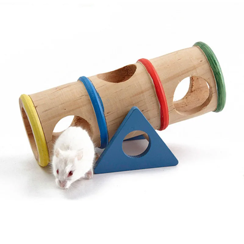 1 шт. деревянный хомяк радужного цвета|toys for|toy for ratstoys pets |