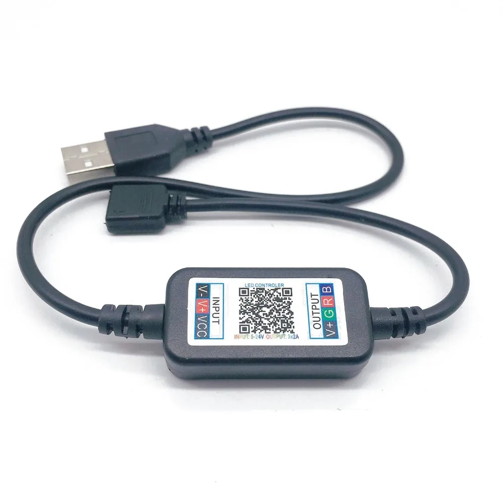 DC 5V 24V Bluetooth светодиодный светильник контроллер мини Беспроводной диммер 3 канала