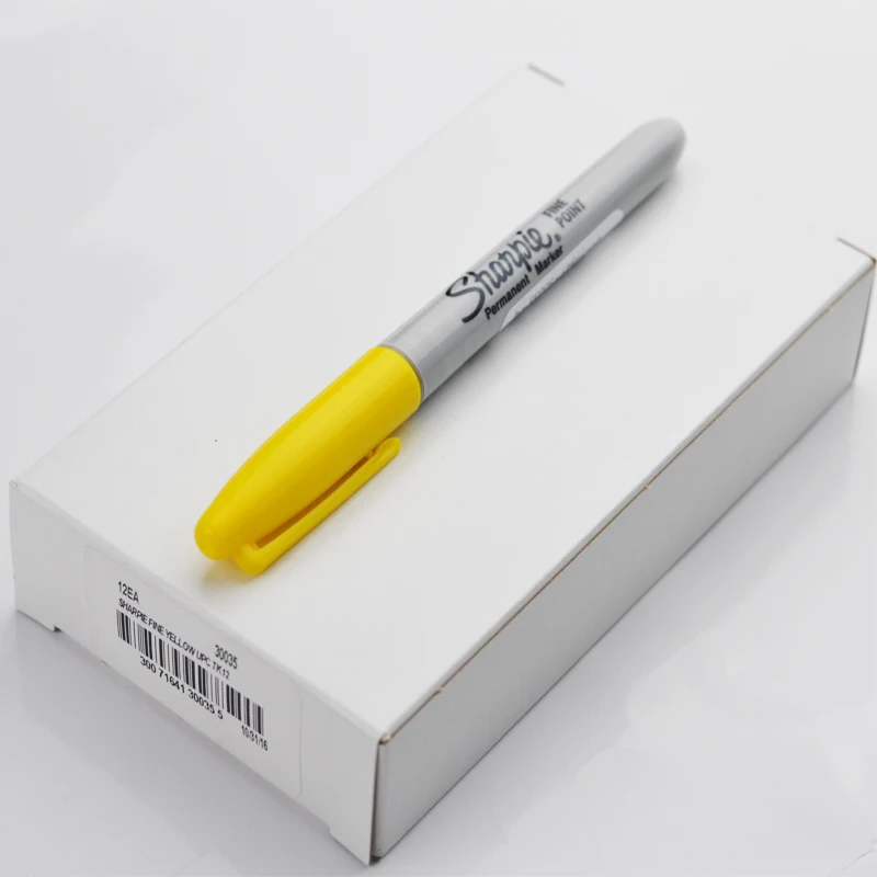 Sanford sharpie мелкая точка Перманентный маркер DIY ручка желтый черный красный и