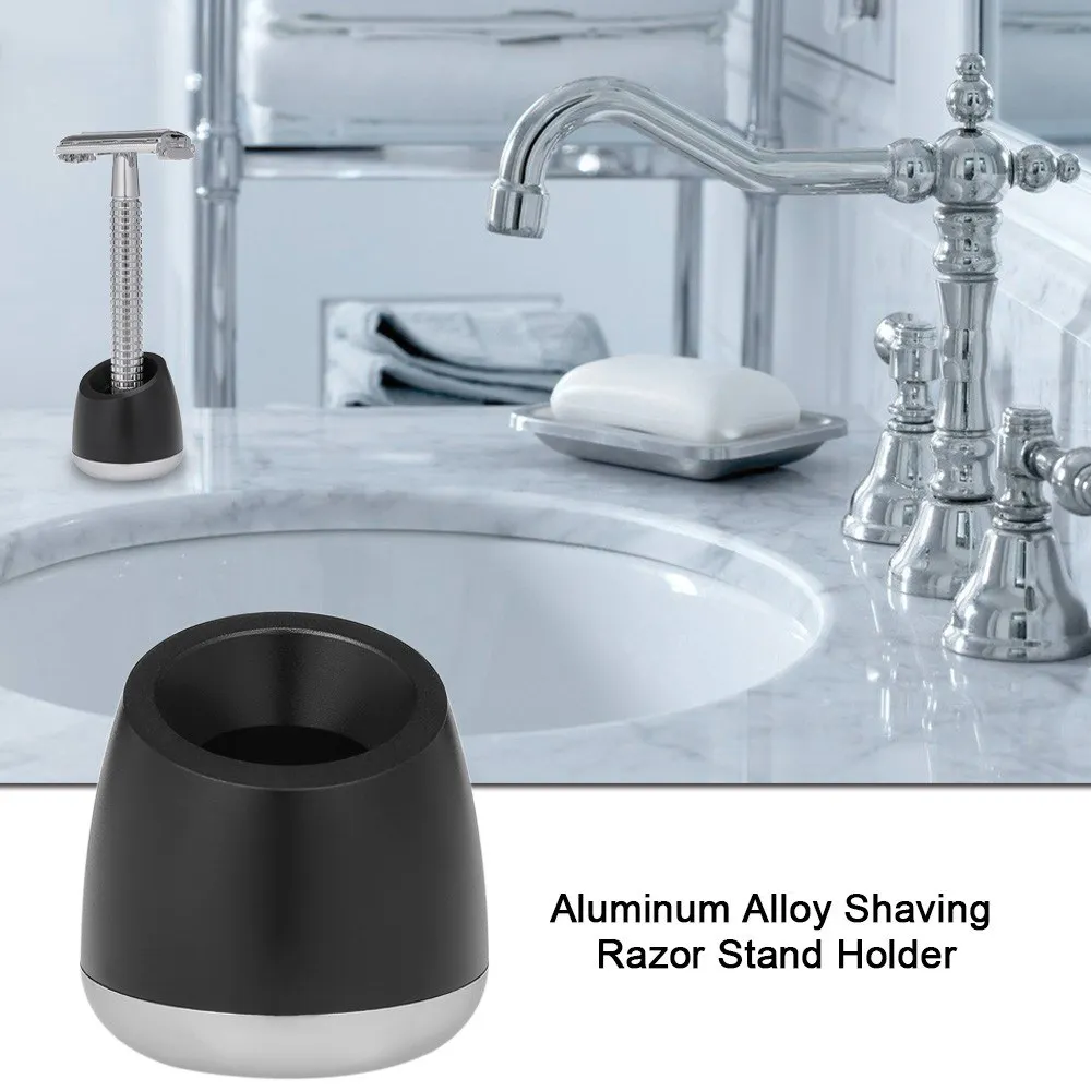 Мужская бритва подставка держатель Алюминий сплава безопасности бритвы база
