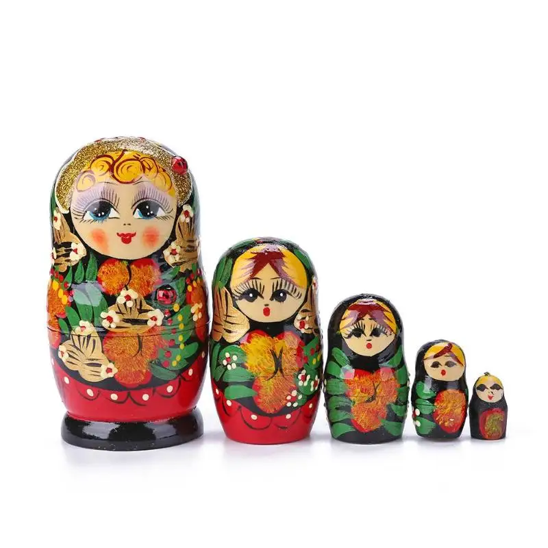 Русские Матрешки из дерева 1 комплект | Игрушки и хобби