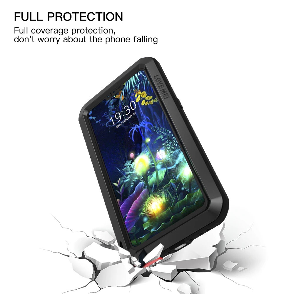 

Aluminum Metal Armor Case For LG V50 ThinQ Case 360 Shockproof Outdoor Hybrid Full Body Heavy Duty Case For LG V40 ThinQ