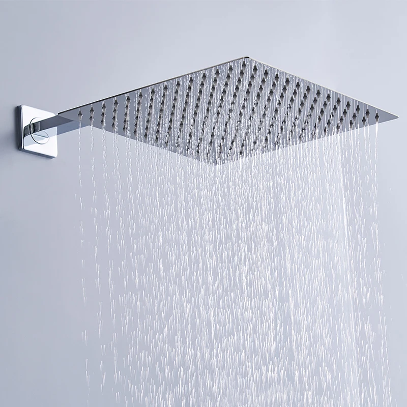 free shipping 16 inch bathroom rain shower head stainless steel rain shower head with 35cm shower arm rain shower free global shipping