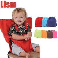 lism baby portable seat kids chair travel foldable washable infant dining high dinning cover seat safety belt feeding high chair