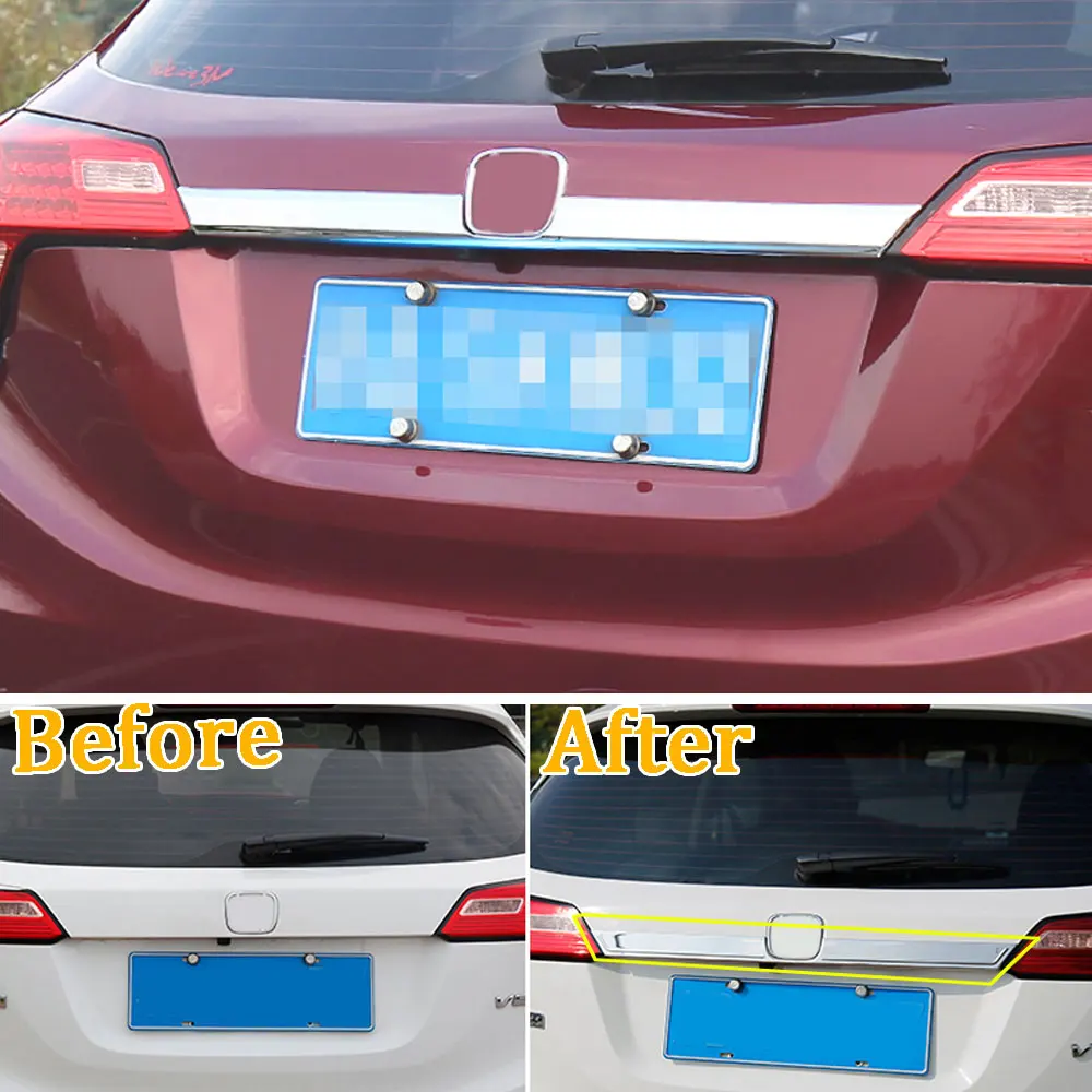 

Барбекю @ FUKA 1 шт. ABS Подходит для Honda HR-V 2014-2018 хромированный задний багажник дверная ручка Крышка отделка молдинг декоративные аксессуары