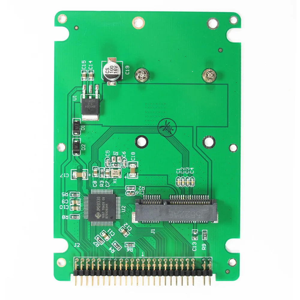 MSATA 2 5 дюйма PATA IDE 44 Pin SSD твердотельный корпус адаптер с Чехол 9 мм|Компьютерные
