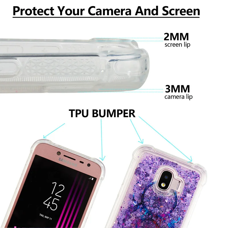 Для Samsung Galaxy J2 Pro Grang премьер-профессионал Блестящий песок чехол для телефона SM-J250M SM-J250F/DS бампер силиконовый чехол