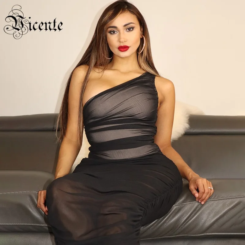 VC Горячее предложение Мода элегантная драпировка Украшенные сексуальное платье