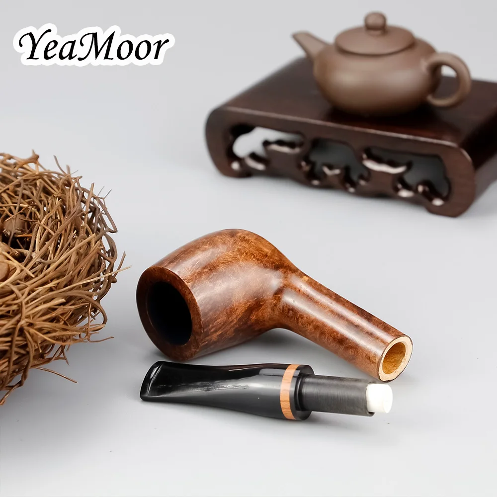 Новая случайная резная Труба 9 мм фильтр прямая табачная труба курительная трубка 74 Инструменты Карвен Бриар деревянная труба инструмент для дыма