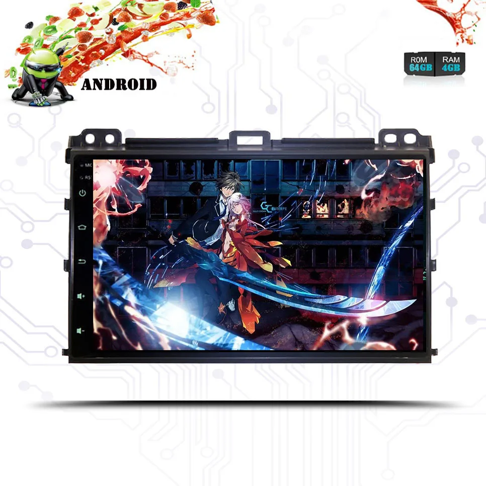 1024*600 HD 9 ''IPS Android 0 4 + 64G Автомобильный Радио dvd музыкальный магнитофон gps монитор