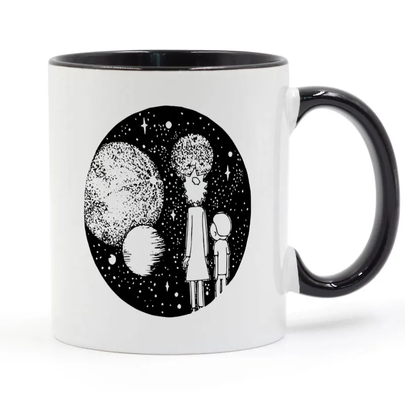 Rick and Morty in Planet кружка кофейное молоко творческая керамическая кружка DIY подарки Домашний декор кружки 11 унций GA054