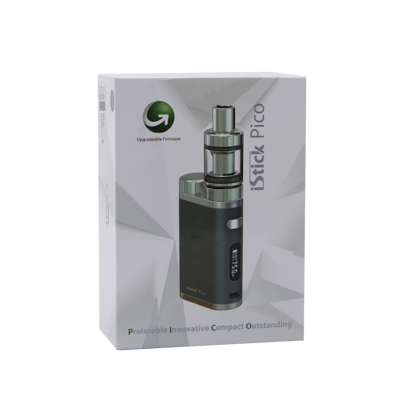 Новый стартовый набор Eleaf iStick Pico 75 Вт бокс-мод вейп wtih 2 мл Melo III 3 мини-бак