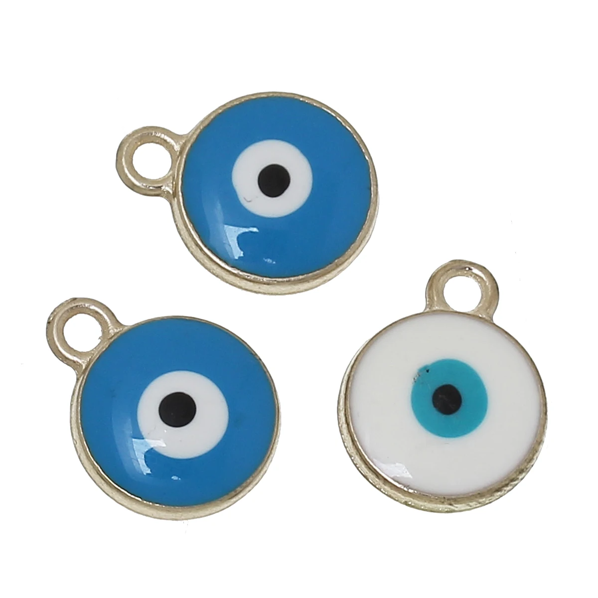 Подвески DoreenBeads из металлического сплава круглые золотого цвета в случайном