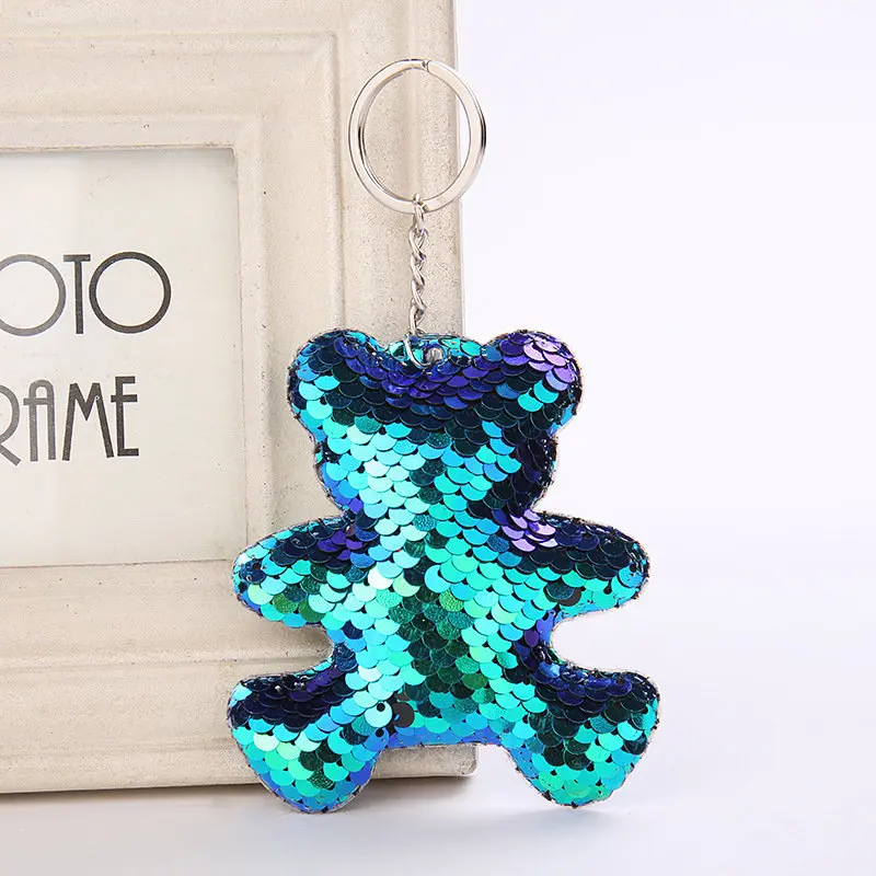Брелок для ключей Llaveros Mujer с блестящими блестками и помпоном | Украшения